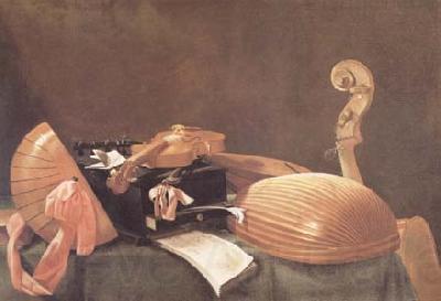 Evaristo Baschenis Still Life of Musical Instruments (mk14) Germany oil painting art